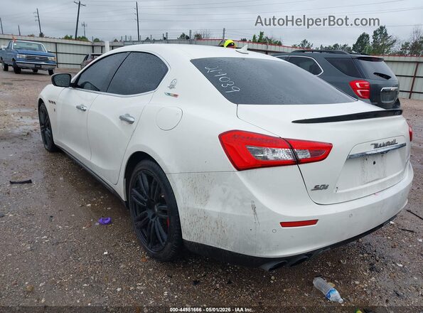 ZAM57RTL6H1219039 2017 MASERATI GHIBLI White Trasero izquierdo