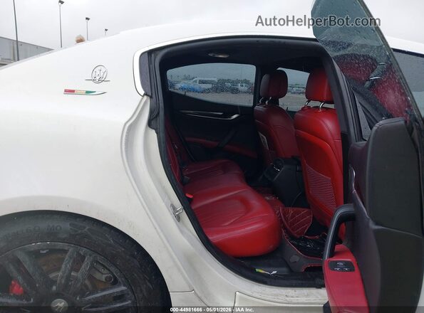 ZAM57RTL6H1219039 2017 MASERATI GHIBLI White Vista de la etiqueta del VIN