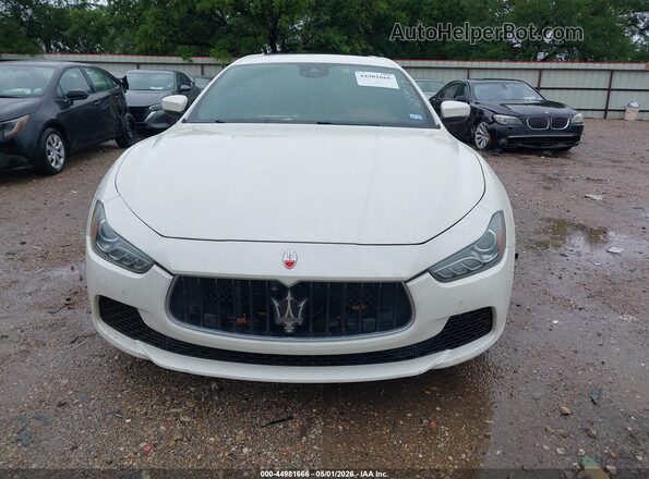 ZAM57RTL6H1219039 2017 MASERATI GHIBLI White Vista del cuadro de instrumentos