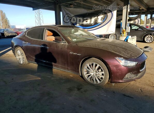 ZAM57XSA9G1173810 2016 MASERATI GHIBLI Burgundy 