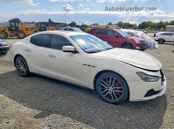 ZAM57XSA9G1181048 2016 MASERATI GHIBLI White Delantero derecho