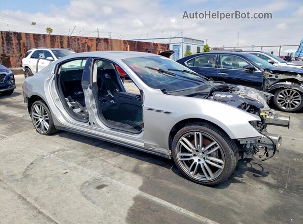ZAM57XSAXG1168485 2016 MASERATI GHIBLI Silver Delantero derecho