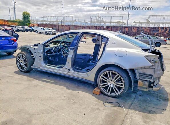 ZAM57XSAXG1168485 2016 MASERATI GHIBLI Silver Trasero izquierdo
