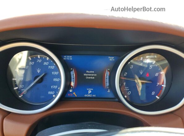 ZAM57XSL8K1325067 2019 MASERATI GHIBLI White 