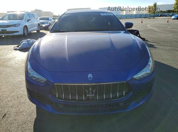 ZAM57YTA2K1309899 2019 MASERATI GHIBLI Blue წინა ხედი