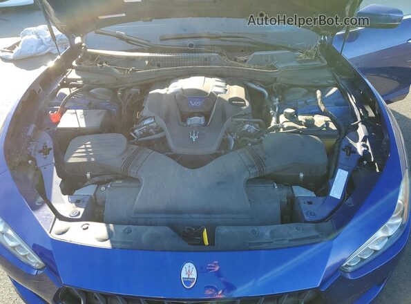ZAM57YTA2K1309899 2019 MASERATI GHIBLI Blue უკანა სალონის ხედი