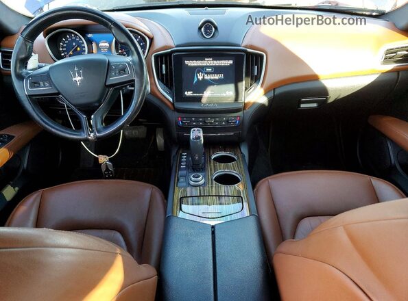 ZAM57YTA2K1309899 2019 MASERATI GHIBLI Blue წინა პანელის ხედი