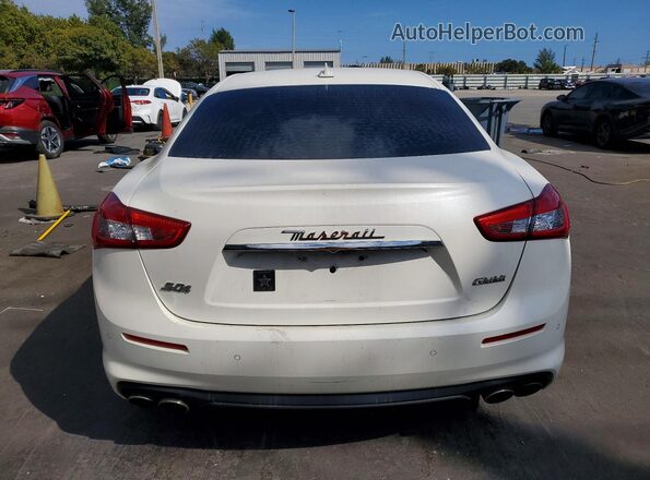 ZAM57YTA3J1293095 2018 MASERATI GHIBLI White Widok z tyłu