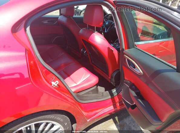 ZARFAECN4H7557448 2017 ALFA ROMEO GIULIA Red VIN կոդի պիտակի տեսք