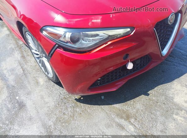 ZARFAECN4H7557448 2017 ALFA ROMEO GIULIA Red Դիմացի տեսք