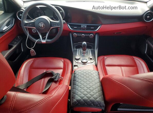 ZARFAMAN0K7621022 2019 ALFA ROMEO GIULIA Charcoal Առջևի վահանակի տեսք