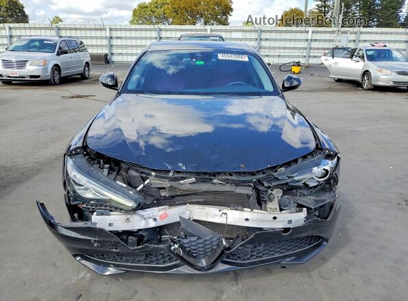ZARFAMAN0L7635973 2020 ALFA ROMEO GIULIA Black Widok z przodu