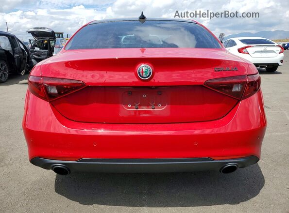 ZARFAMAN1K7622504 2019 ALFA ROMEO GIULIA Red Vista trasera