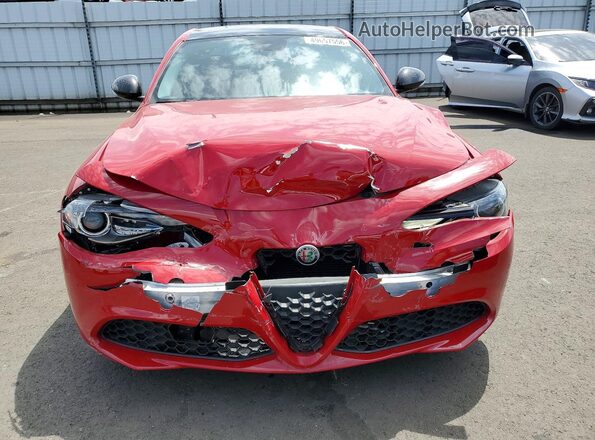 ZARFAMAN1K7622504 2019 ALFA ROMEO GIULIA Red Vista frontal