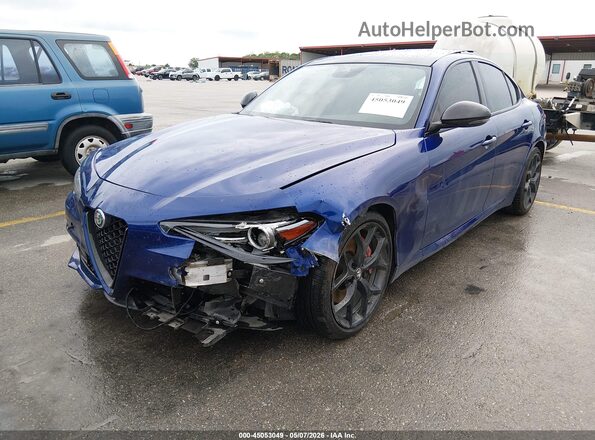 ZARFAMAN2L7630404 2020 ALFA ROMEO GIULIA Синий Передняя левая четверть