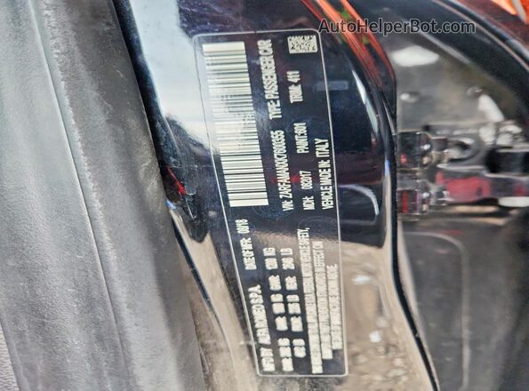ZARFAMANXK7600355 2019 ALFA ROMEO GIULIA Black ძრავის განყოფილების ხედი