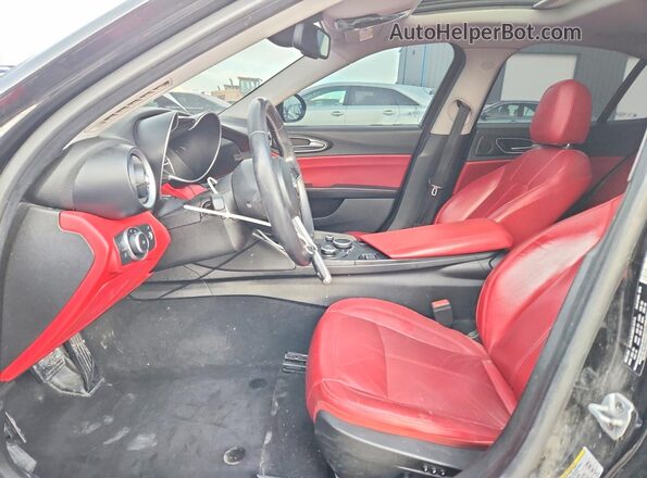 ZARFAMANXK7600355 2019 ALFA ROMEO GIULIA Black წინა სალონის ხედი