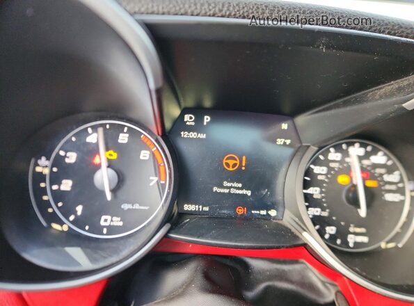 ZARFAMANXK7600355 2019 ALFA ROMEO GIULIA Black ხელსაწყოთა პანელის ხედი