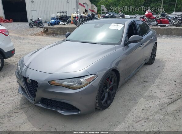 ZARFAMBN0M7647671 2021 ALFA ROMEO GIULIA Gray Առջևի ձախ երեք քառորդ տեսարան