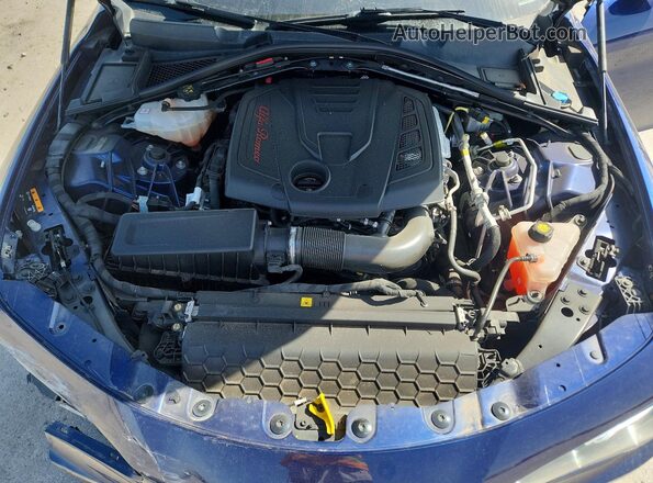 ZARFAMBN1M7647985 2021 ALFA ROMEO GIULIA Синий Вид задней части салона