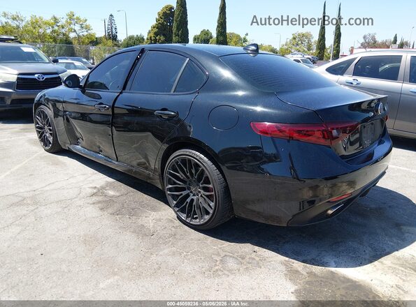 ZARFAMBN6K7606703 2019 ALFA ROMEO GIULIA Black Tył lewy