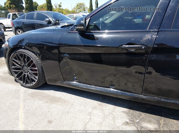 ZARFAMBN6K7606703 2019 ALFA ROMEO GIULIA Black Widok z przodu