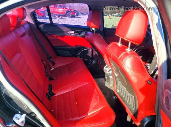 ZARFAMBN6K7622755 2019 ALFA ROMEO GIULIA Black უკანა სავარძლების ხედი