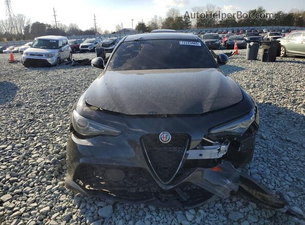 ZARFAMBN6K7622755 2019 ALFA ROMEO GIULIA Black წინა ხედი