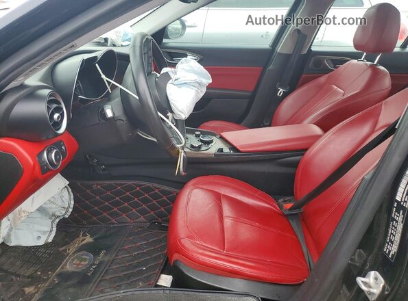 ZARFAMBNXK7600323 2019 ALFA ROMEO GIULIA Black Vista interior delantera