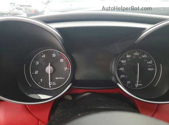 ZARFAMBNXK7600323 2019 ALFA ROMEO GIULIA Black Vista del cuadro de instrumentos