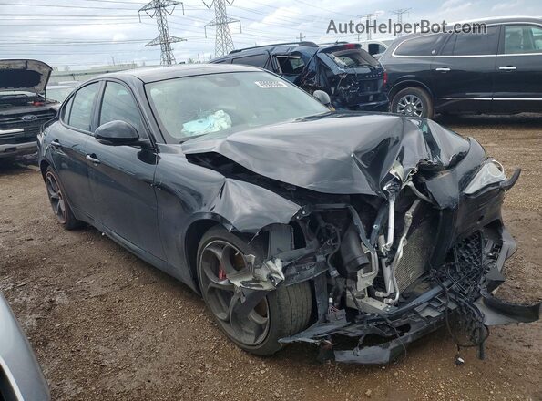 ZARFAMBNXK7600323 2019 ALFA ROMEO GIULIA Black Delantero derecho
