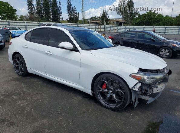 ZARFAMBNXK7600497 2019 ALFA ROMEO GIULIA White Передня права чверть
