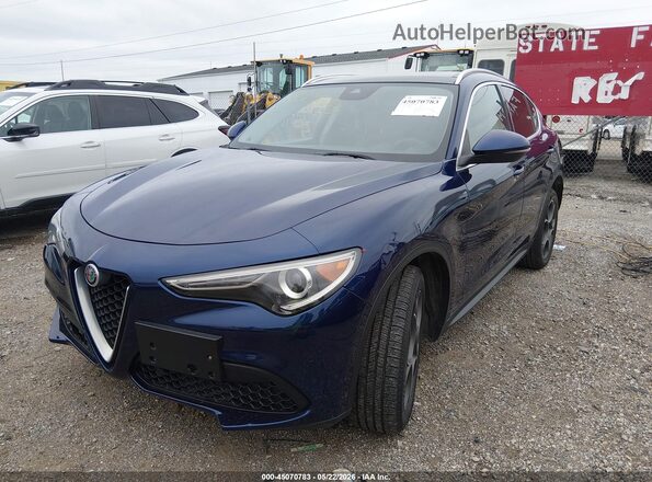 ZASFAKBN6J7B78880 2018 ALFA ROMEO STELVIO Blue Передня ліва чверть