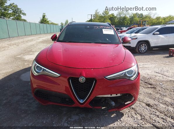 ZASFAKNN1J7B94819 2018 ALFA ROMEO STELVIO Red Սարքավորումների վահանակի տեսք