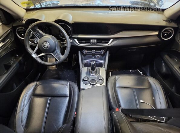 ZASFAKPN2J7B85172 2018 ALFA ROMEO STELVIO Black Առջևի վահանակի տեսք