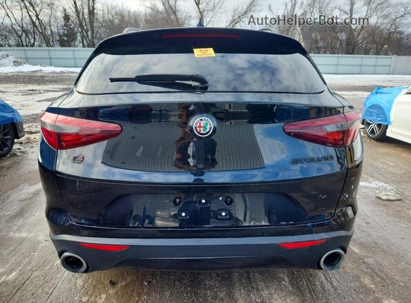 ZASFAKPN2J7B85172 2018 ALFA ROMEO STELVIO Black Հետևի տեսք
