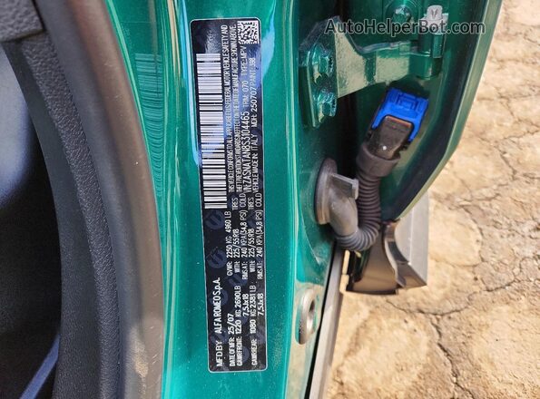 ZASNATAN8S3104465 2025 ALFA ROMEO OTHER Green Vista interior de 360 grados