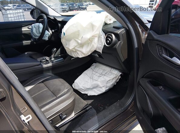 ZASPAJAN1K7C51994 2019 ALFA ROMEO STELVIO Brown Widok wnętrza z przodu