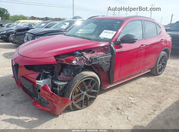 ZASPAJAN1L7C91252 2020 ALFA ROMEO STELVIO Red Przód lewy