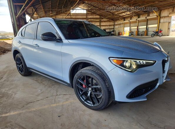 ZASPAJAN1L7C98671 2020 ALFA ROMEO STELVIO Синий Передняя правая четверть