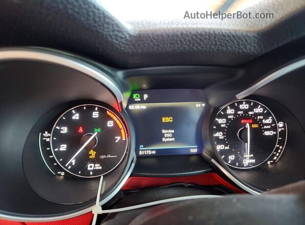 ZASPAJAN1L7C98671 2020 ALFA ROMEO STELVIO Синий Вид щитка приборов
