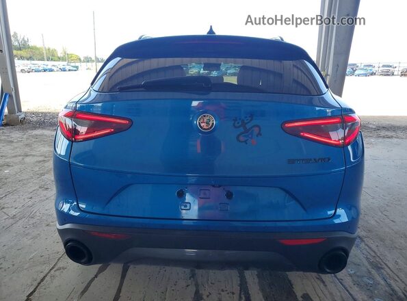 ZASPAJAN3K7C70448 2019 ALFA ROMEO STELVIO Blue Հետևի տեսք