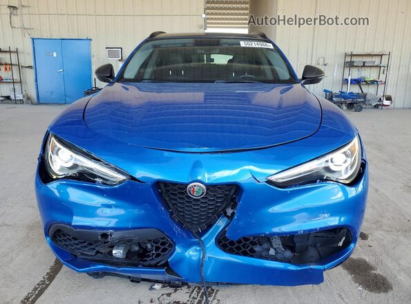 ZASPAJAN3K7C70448 2019 ALFA ROMEO STELVIO Blue Դիմացի տեսք