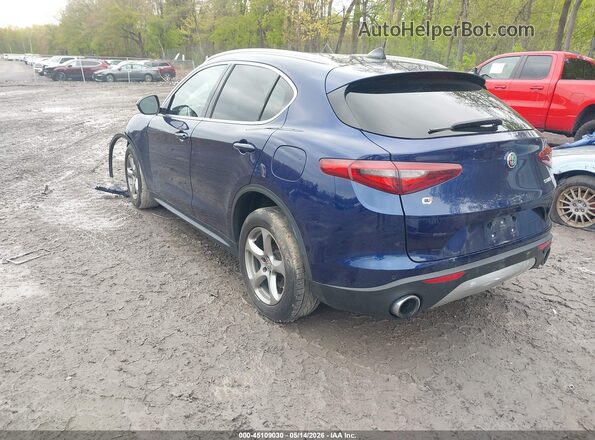 ZASPAKAN3M7D18698 2021 ALFA ROMEO STELVIO Blue Задня ліва чверть