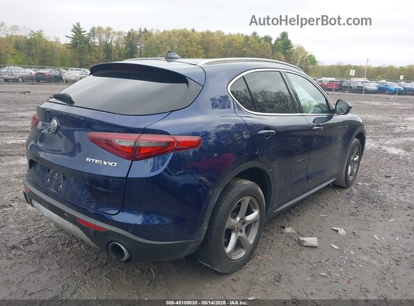 ZASPAKAN3M7D18698 2021 ALFA ROMEO STELVIO Blue Задня права чверть