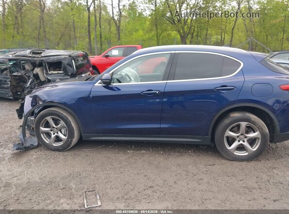 ZASPAKAN3M7D18698 2021 ALFA ROMEO STELVIO Blue Вид задньої частини салону