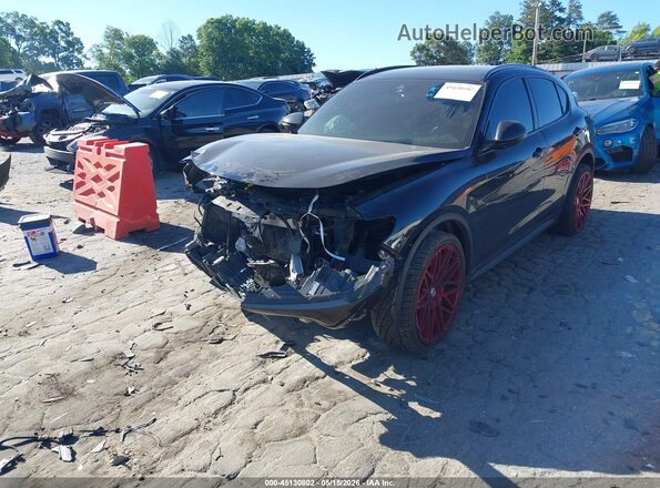 ZASPAKAN4L7C92465 2020 ALFA ROMEO STELVIO Черный Передняя левая четверть