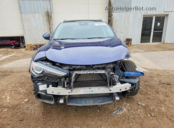 ZASPAKBN0K7C43325 2019 ALFA ROMEO STELVIO Blue Вид спереду