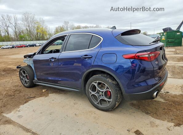 ZASPAKBN0K7C43325 2019 ALFA ROMEO STELVIO Blue Задня ліва чверть