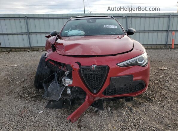ZASPAKBN0M7D05471 2021 ALFA ROMEO STELVIO Red Widok z przodu